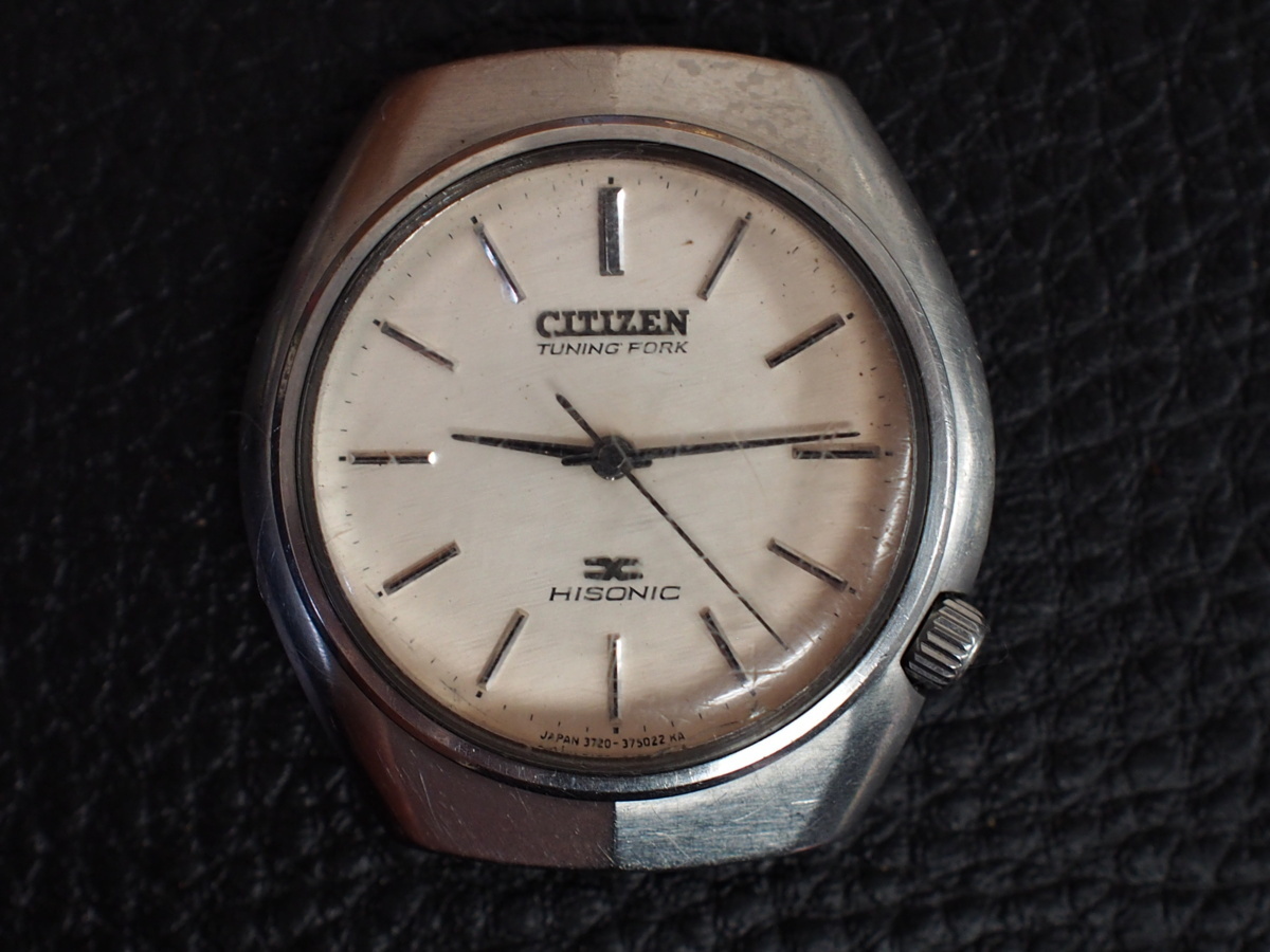 ヴィンテージ シチズン CITIZEN チューニングフォーク 音叉時計 ハイソニック HISONIC クォーツ 時計 品番: 3721-375076 V 管理No.14095