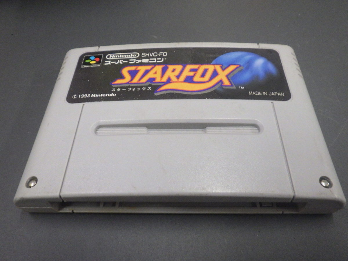 希少 任天堂 スーパーファミコン ソフト ROMカセット カセット Nintendo STARFOX スターフォックス 品番: SHVC-FO 管理No.14683_画像2