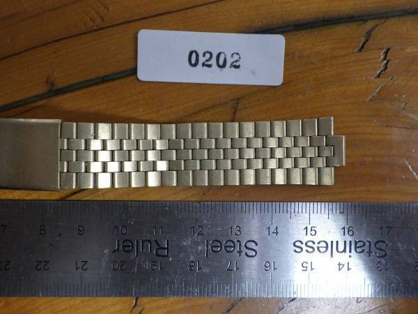 セイコー アルバ系 (SEIKO ALBA) メンズ 汎用 ステンレス ブレス フラッシュフィット幅 (ラグ幅) 8mm 対応品番 AQBU008 No.赤202_画像2