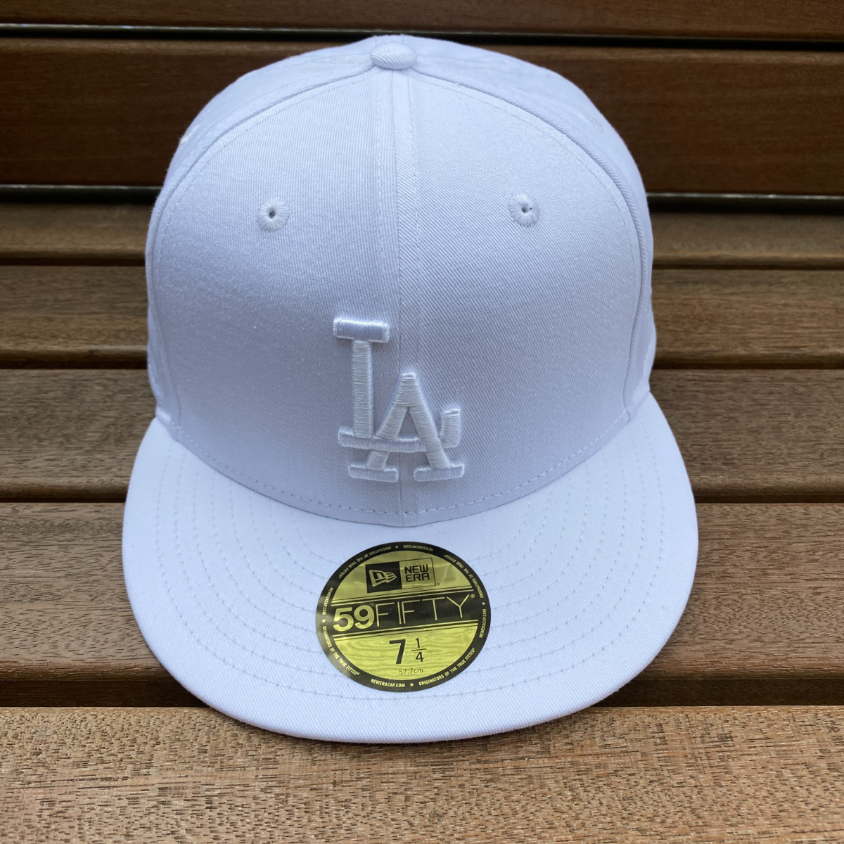 USA正規品 【6.7/8】 NEWERA ニューエラ MLB ロサンゼルス ドジャース LA Dodgers 単色 ソリッドホワイト 白 59FIFTY メジャーリーグ