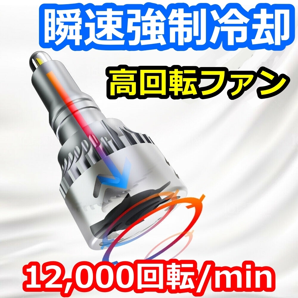 ヘッドライトバルブ ロービーム アコードツアラー CW1 2 ホンダ 4面 LED H1 6000K 30000lm SPEVERT製_画像6