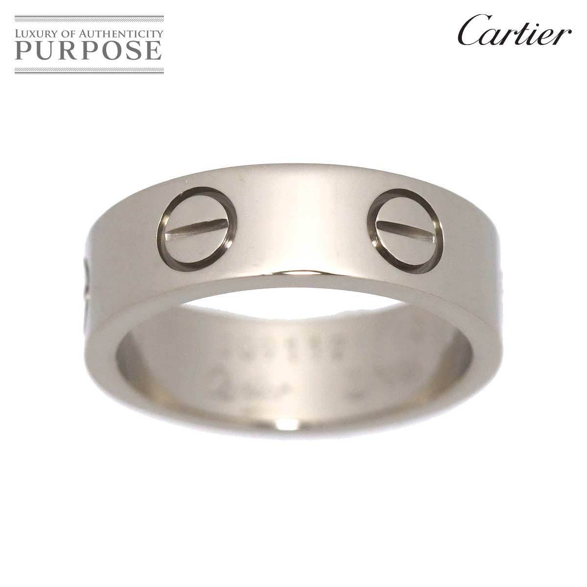 カルティエ Cartier ラブ #50 リング K18 WG ホワイトゴールド 750 指輪 LOVE Ring 90160546