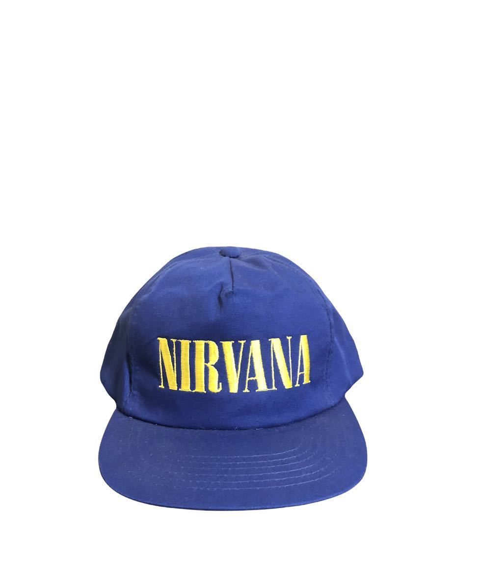 デッドストック 90s Vintage NIRVANA キャップ 帽子 ニルヴァーナ Kurt 