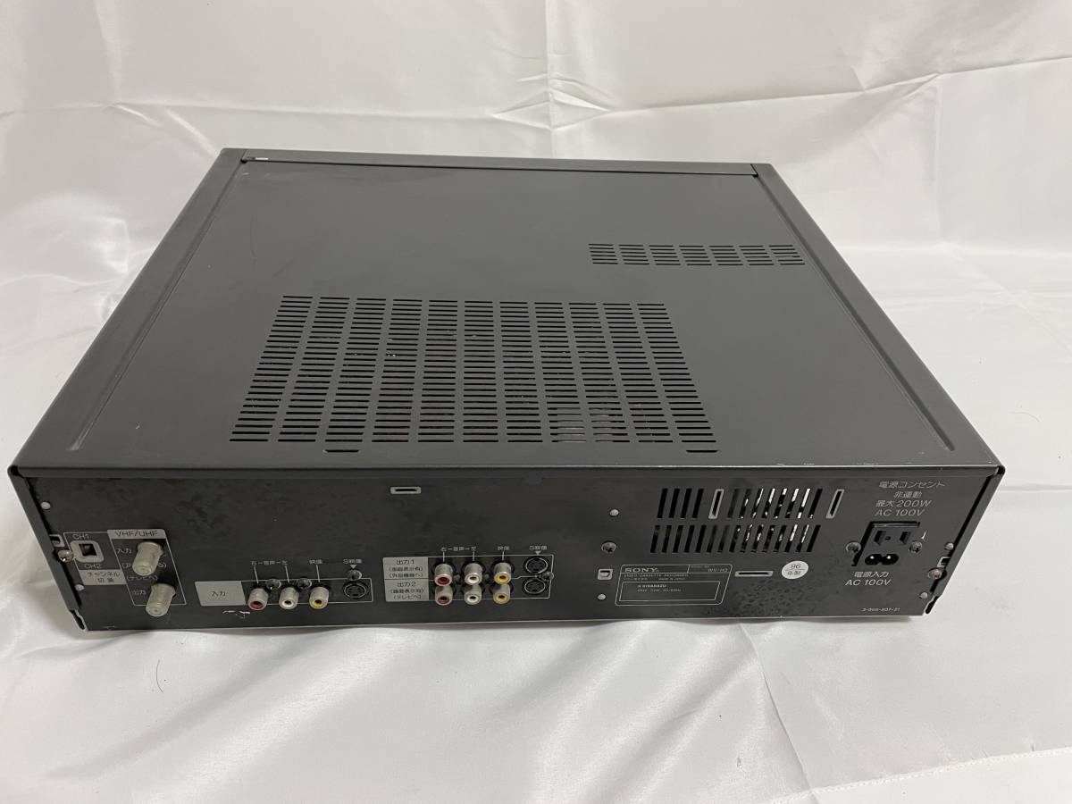 【美品】SONY 高画質Hi8 VHSデッキ WV-H3 ソニー 8mm Video 8ミリビデオ RMT-H3 カセット レコーダ WV-H4 WV-H5 後継_画像5