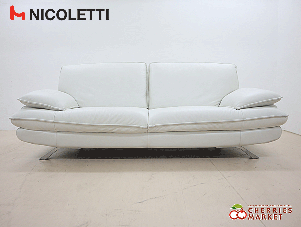 ◇展示品◇ NICOLETTI ニコレッティ Success サクセス 総革 3Pソファ/3 ◇展示品◇ NICOLETTI ニコレッティ Success サクセス 総革 3Pソファ/3