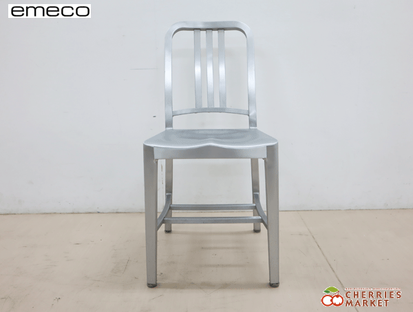 ◆展示品◆ emeco エメコ NAVY CHAIR ネイビーチェア アームレスチェア/ダイニングチェア 12万 ②_画像1