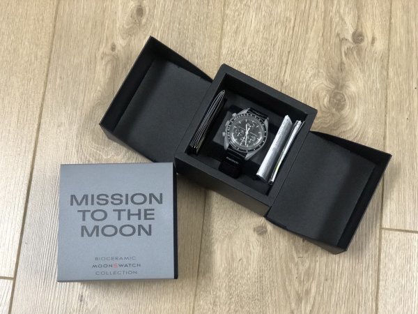 新品未使用 正規品 Swatch x Omega Bioceramic MoonswatchMission to the Moon Speedmasterスピードマスター ムーン 月球_画像1