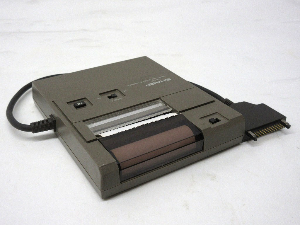 06K026 SHARP シャープ ポケコン用 プリンタ [CE-126P] 反応あり ジャンク扱い 部品取りなどに 売り切り_画像6