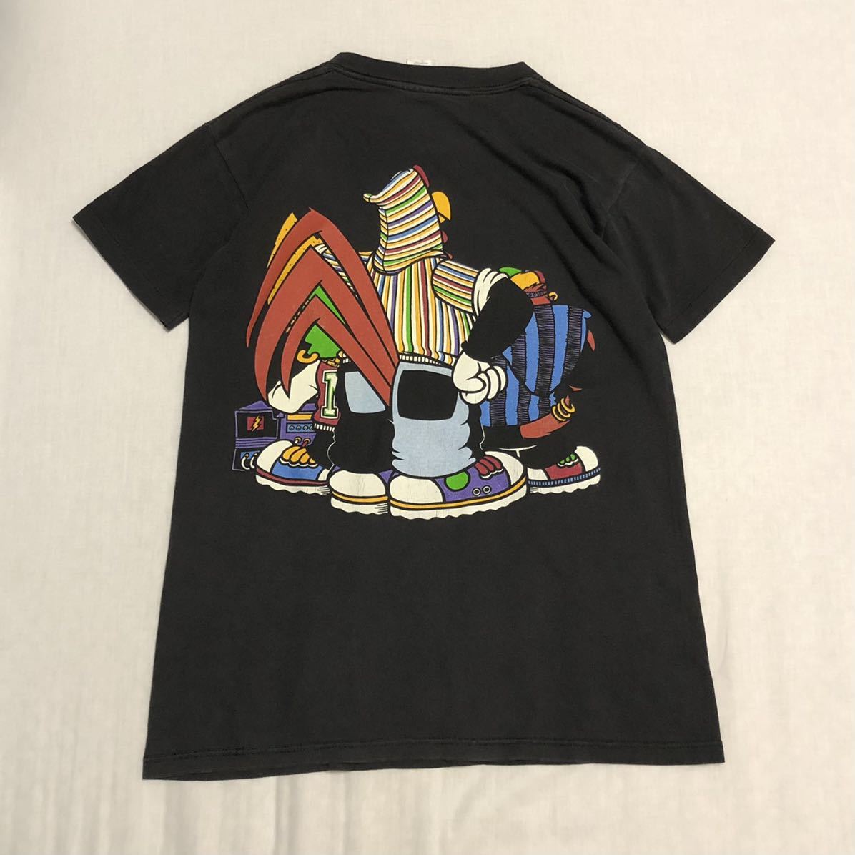 90s USA製 LOONEY TUNES タズマニアンデビル ヴィンテージ HIP HOP RAP TEE プリント Tシャツ ルーニーテューンズ ワーナー space jam 90's_画像3