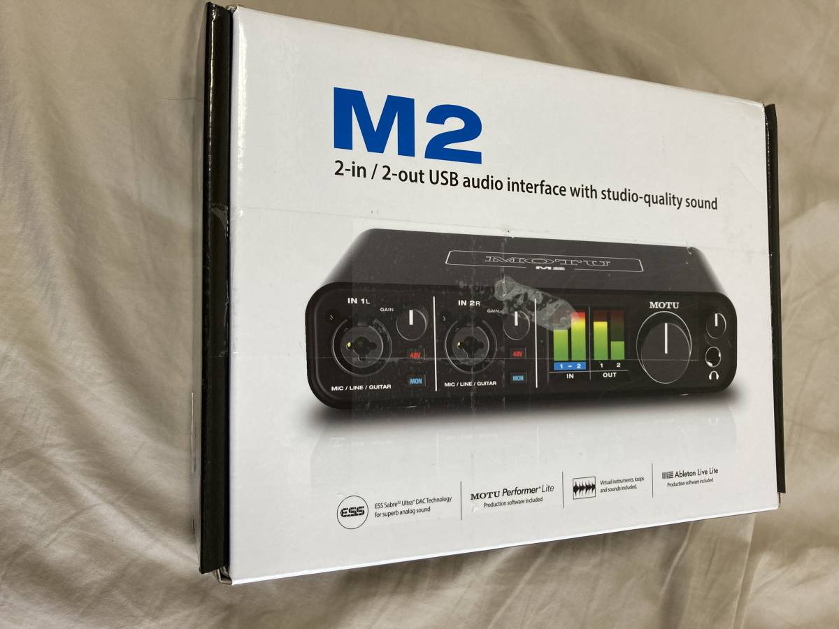 シルバーグレー サイズ motu m2 オーディオインターフェース - 通販