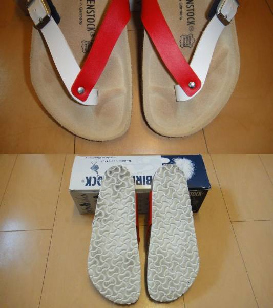 ★ 美品！BIRKENSTOCK Adria （ホワイト/レッド）サイズ：41 ☆_画像2