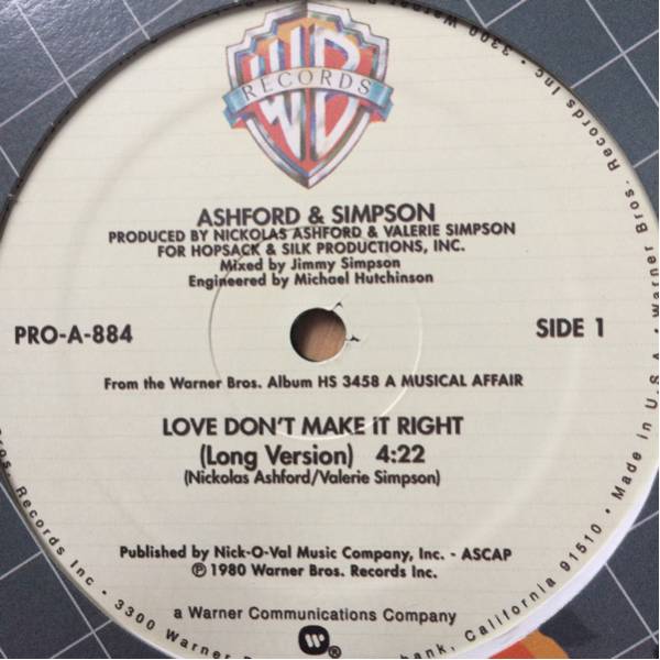 12' Ashford & Simpson-Love Don't Make It Right_画像1