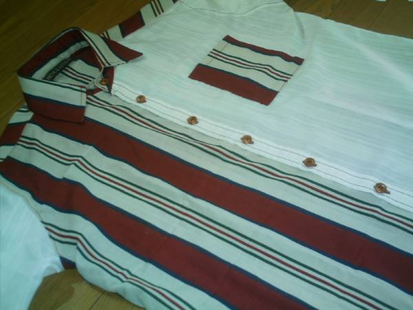 * ручная работа * японский стиль половина длина . рубашка с коротким рукавом темно-красный XL новый товар бесплатная доставка есть 