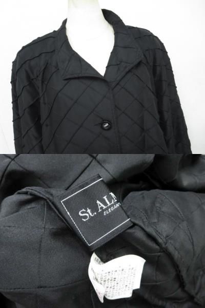 [ free shipping ]St.ALMEIDA cent arume Ida long dressing up . elegant coat black M-L size # control number L15244SSS18-170605-20