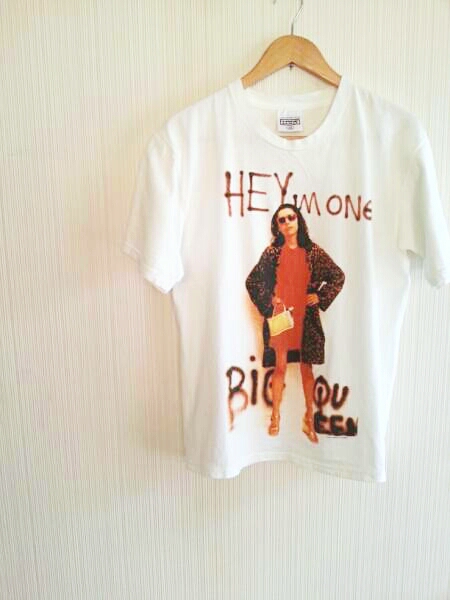  ultra rare 90s PJ HARVEY PJ is -vei Vintage original USA made print T-shirt official 50 ft queenie Cart ko bar n