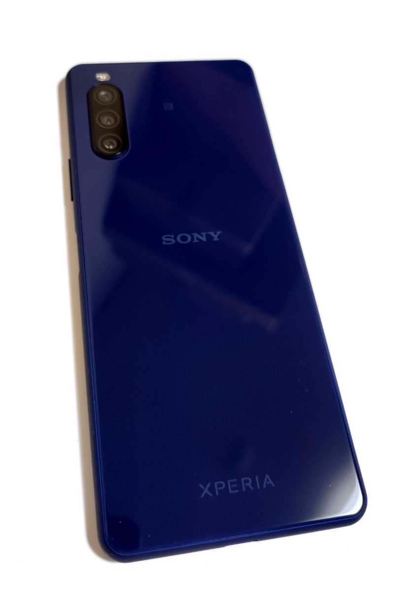 最大2000円引き マラソン期間 【美品】Xperia 10 II ブルー 64 GB Y 