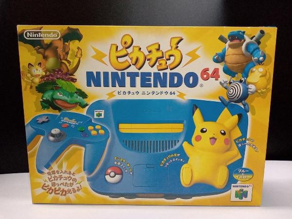 Nintendo 64 ニンテンドー64 ピカチュウ ブルー イエロー 本体