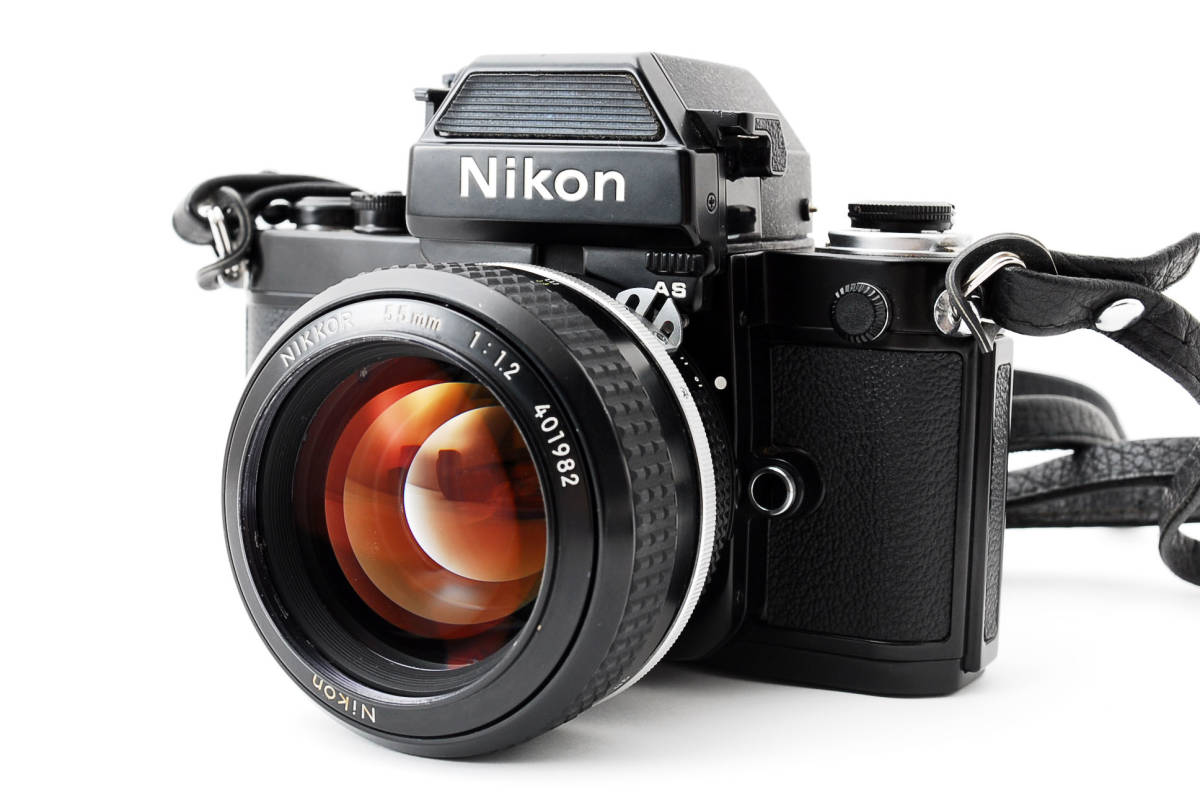 Nikon ニコン F2 AS フォトミック ブラック Photomic Nikkor Ai 55mm F1.2 Lens　色々セット_画像2