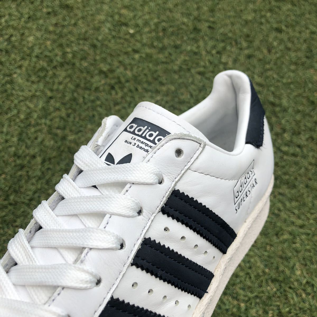 美品22.5 adidas SS80S アディダス スーパースター 80s H528_画像8