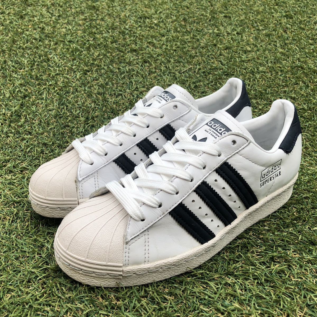 美品22.5 adidas SS80S アディダス スーパースター 80s H528_画像4