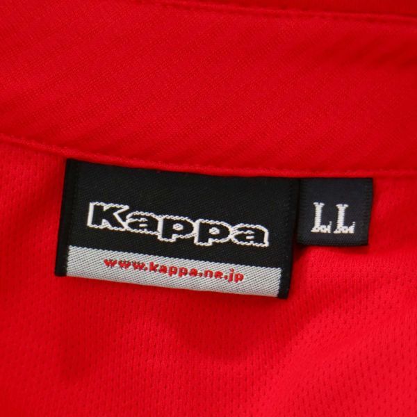 Kappa GOLF カッパ ゴルフ 春夏 シャドー ミニ ボーダー柄★ 切替 半袖 ポロシャツ Sz.LL　メンズ 大きいサイズ　A2T06636_6#A_画像7