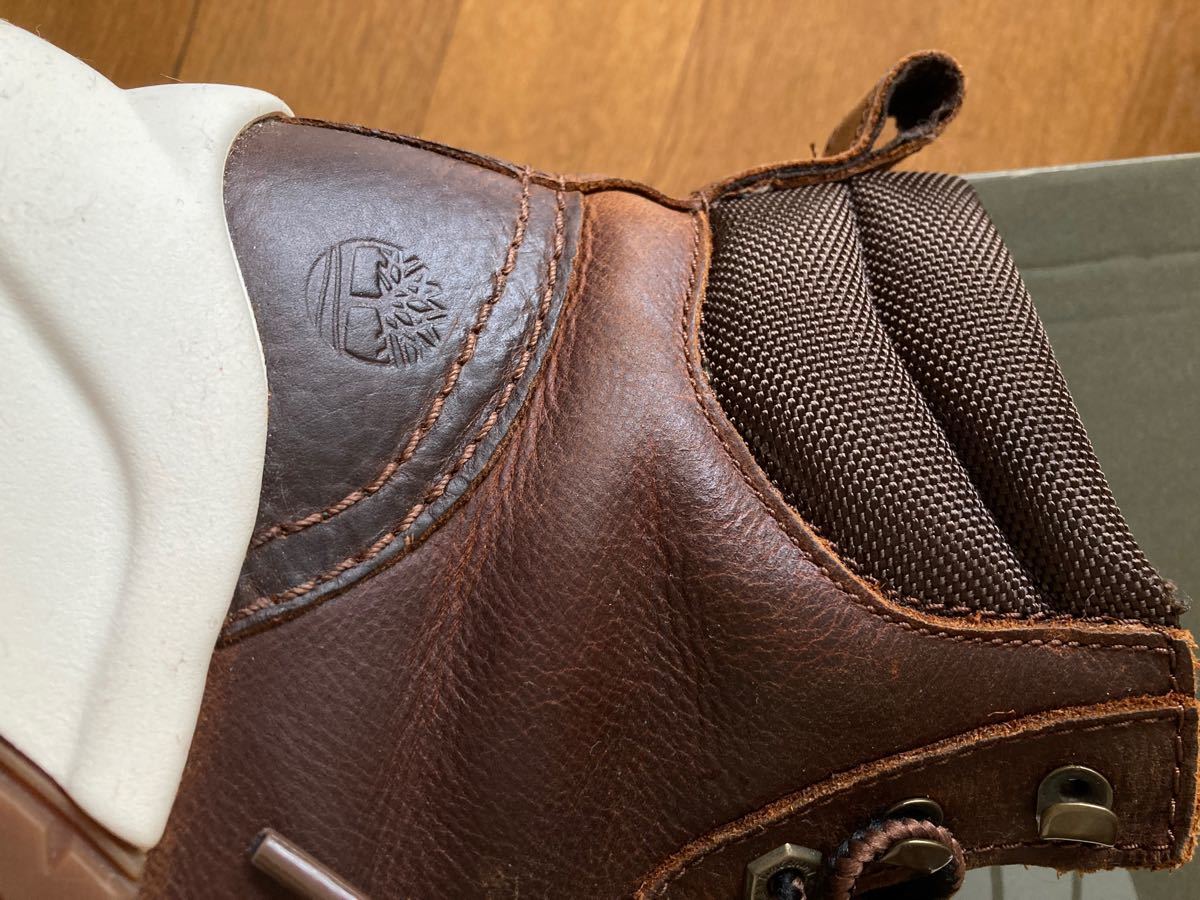 超美品です!TIMBERLAND 6IN 表皮革使用 ダークブラウン ミリタリー