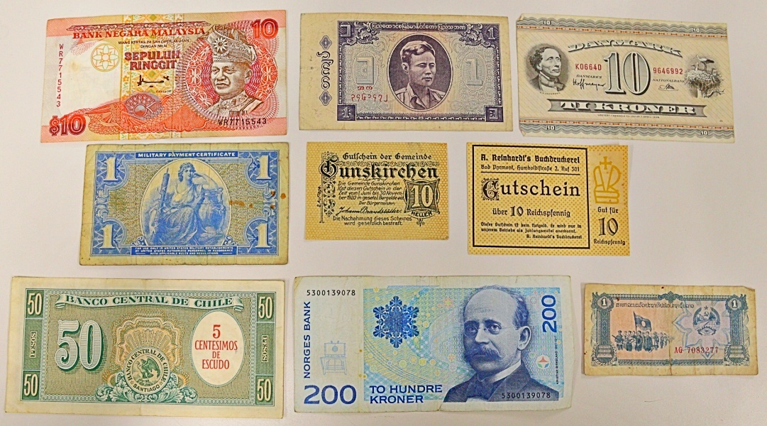 外国紙幣 60枚 まとめて おまとめ フランス ラオス マレーシア ミャンマー その他 海外紙幣 紙幣 旧紙幣 古銭 コイン 硬貨 貨幣 _画像10