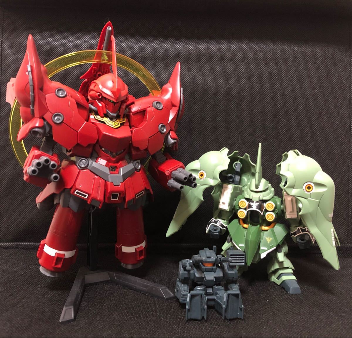 ガンプラBB戦士 組立済み 2体セット ネオ・ジオング クシャトリヤ 完成品