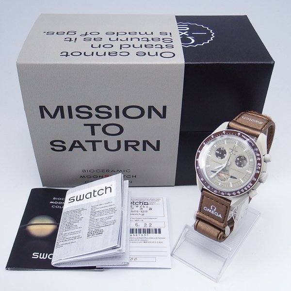 未使用品 SWATCH OMEGA MISSION TO SATURN SO33T100 ムーンスウォッチ