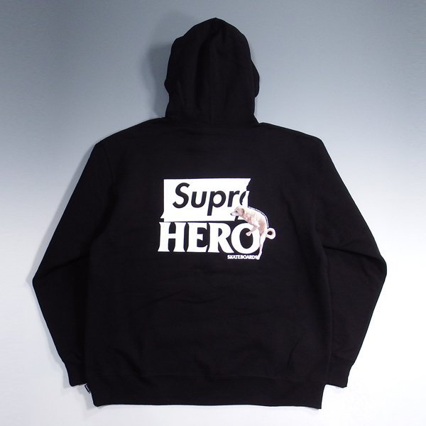 未使用品 22ss Supreme ANTIHERO Hooded Sweatshirt Black XL 
