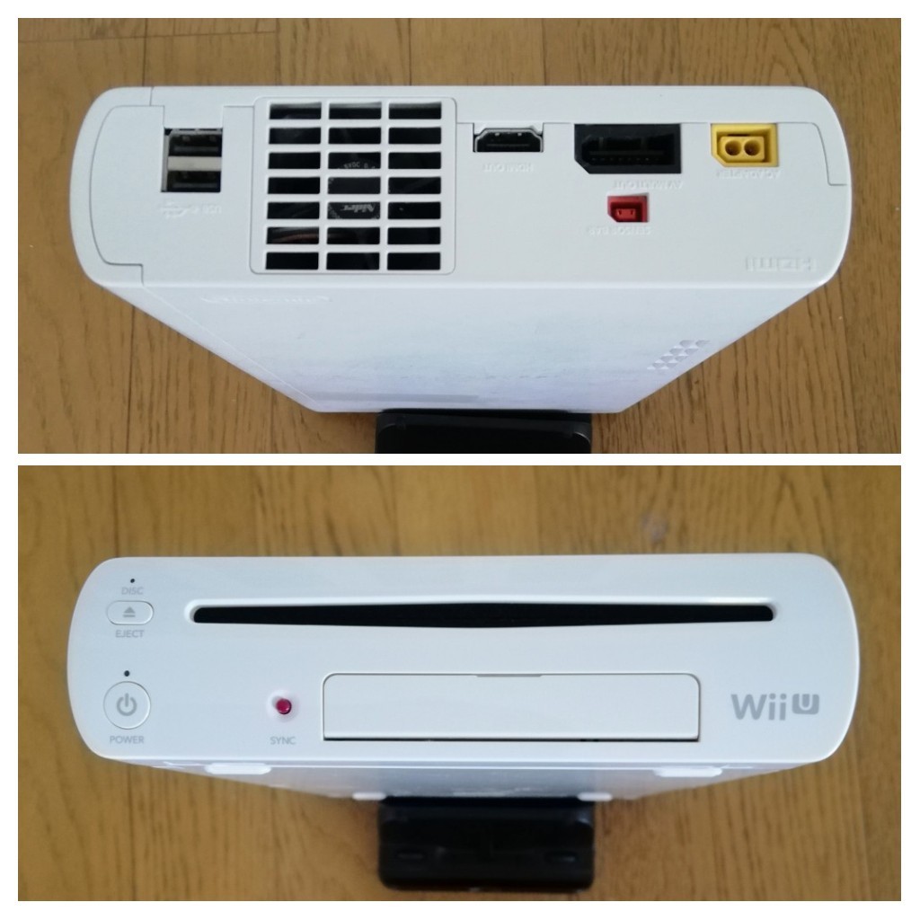 Wii U 本体 32GB WUP-101 GamePad ゲームパッド WUP-010 ホワイト シロ 通電のみ確認済み _画像7