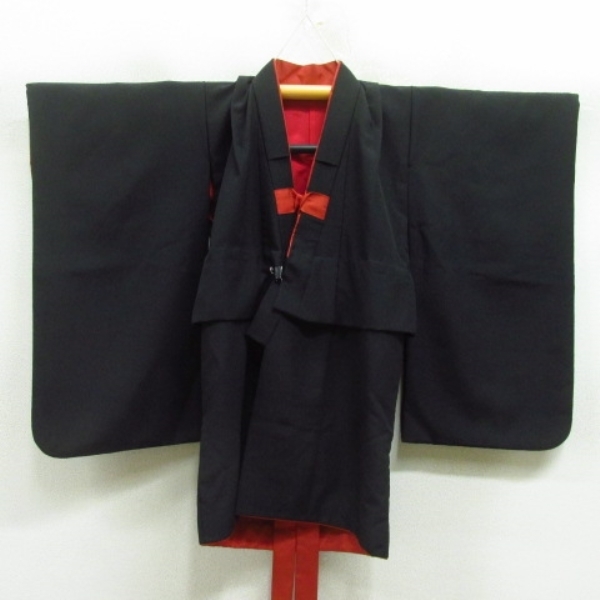 * kimono 10* 1 jpy .. child kimono The Seven-Five-Three Festival for girl 3 -years old for Sakura blow snow . cloth * zori * pouch * hair ornament 6 point set . length 72cm.42.5cm [ including in a package possible ] ***