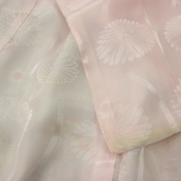 * кимоно 10* 1 иен шелк ребенок кимоно для девочки слива Sakura . мир ..... нижняя рубашка *. ткань комплект . длина 73cm.39cm [ включение в покупку возможно ] **