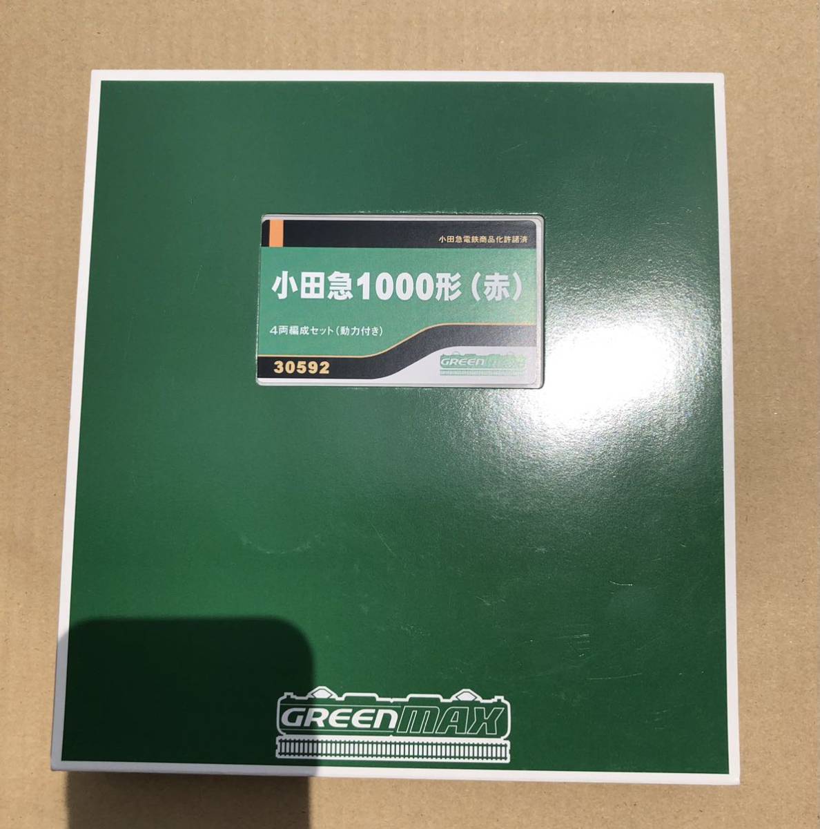 未使用 グリーンマックス GM 30592 小田急1000形(赤) 4両編成セット