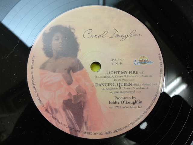 Carol Douglas - Dancing Queen 名曲ディスコ ABBAカバー SOUL Light My Fire 収録　視聴_画像2