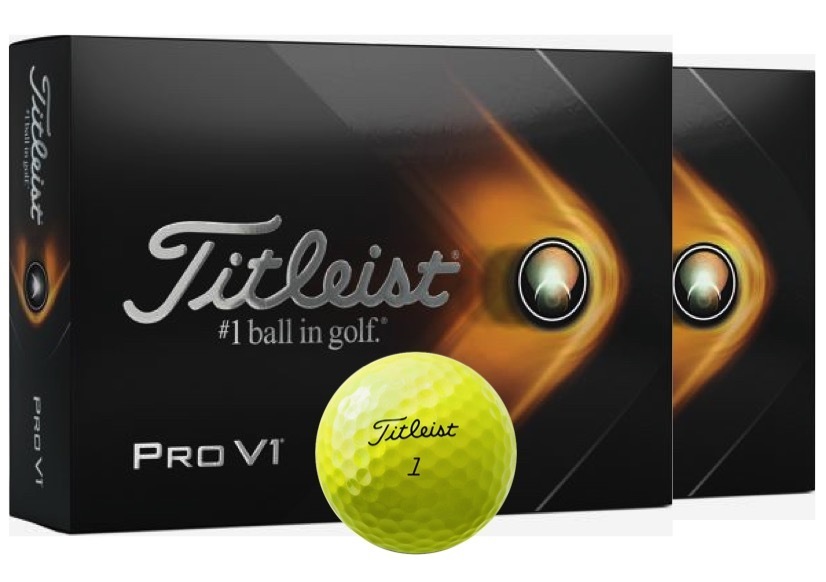 ☆Titleist☆タイトリスト☆2021 Pro V1ボール☆イエロー ２ダース