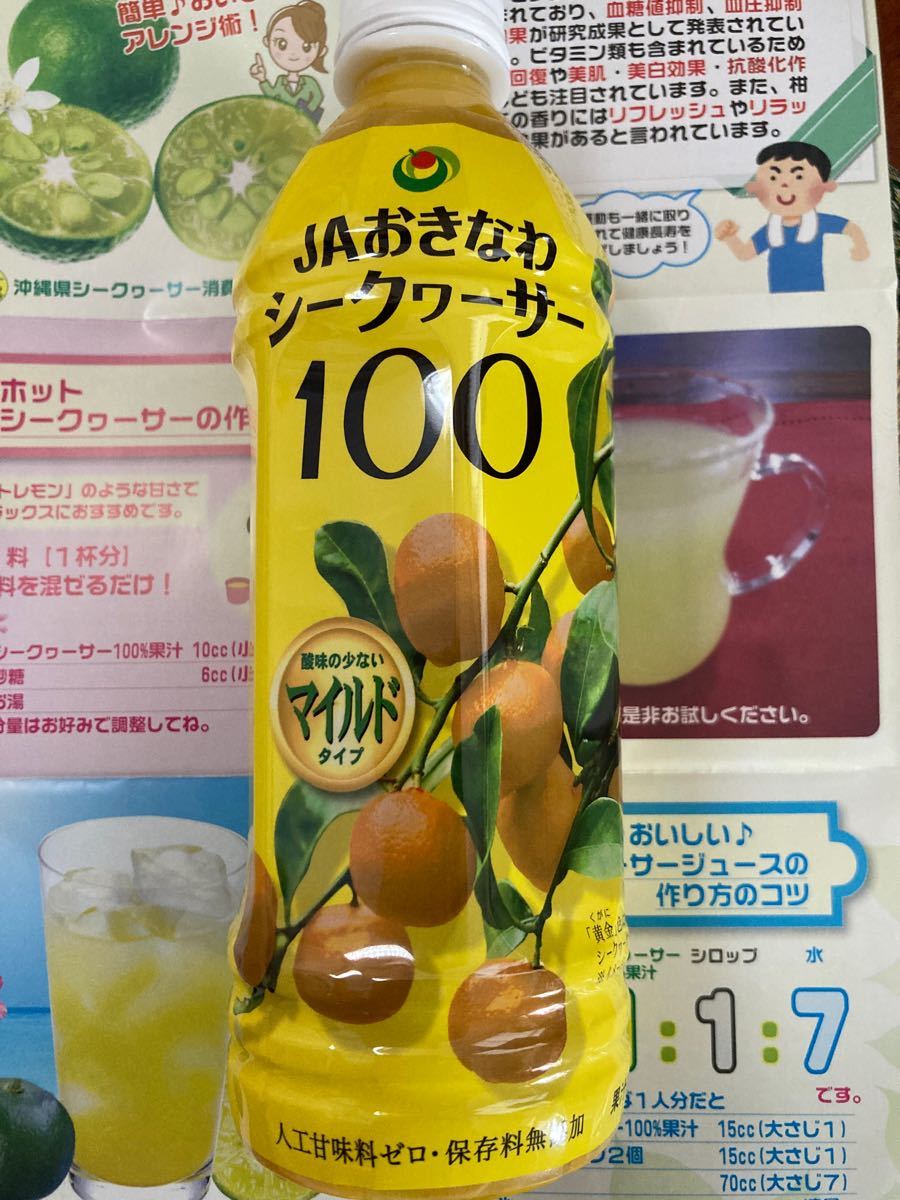 沖縄シークヮーサー100%果汁500ml3本詰め合わせセット