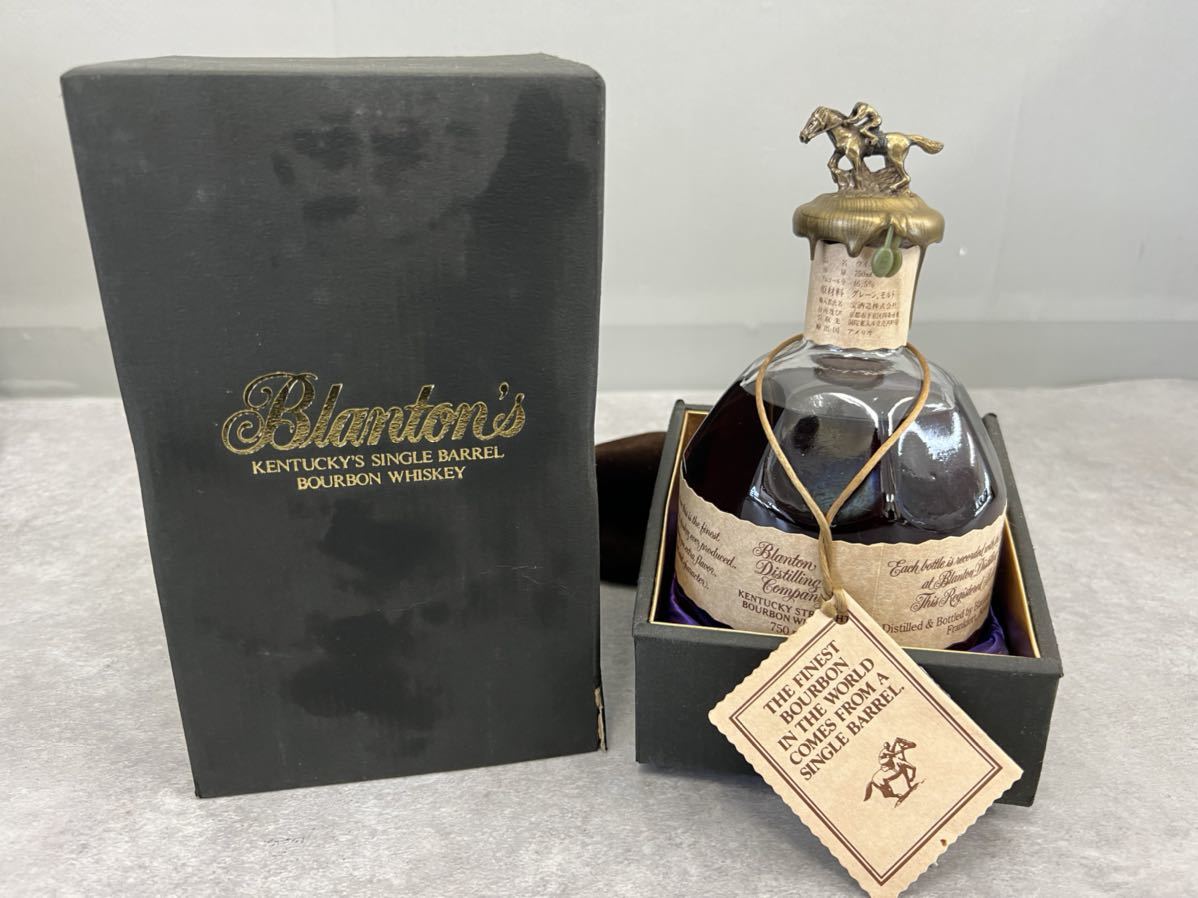 ブラントン Blanton 750ml 46.5%(93PROOF) バーボンウイスキー 未開栓 古酒 箱汚れあり【NK】