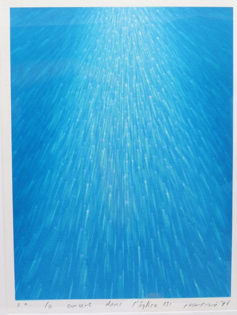 Yahoo!オークション - 笠井正博 シルクスクリーン 版画 「le Yahoo!オークション - 笠井正博 シルクスクリーン 版画 「le