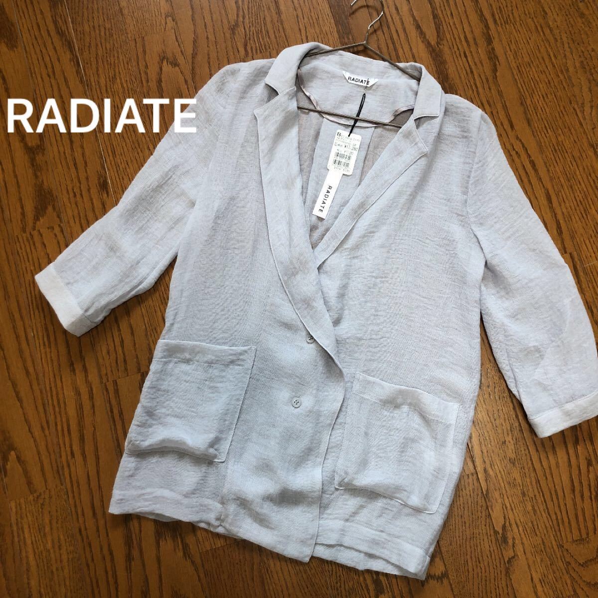 新品タグ付17200円 RADIATE シアーサマーテーラードジャケット