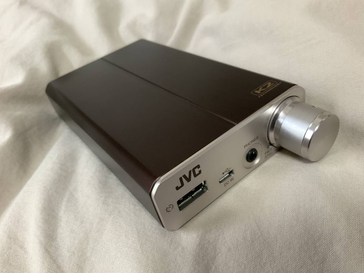 JVC SU-AX7 ポータブルヘッドホンアンプ ハイレゾ音源対応(品)
