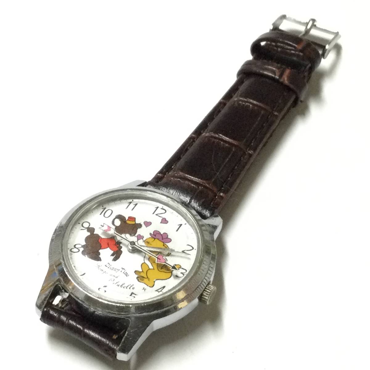 【昭和レトロ・希少ビンテージ】手巻き セイコー SEIKO ディズニー ボンゴ＆ルルベル 腕時計 5000-8000 キャラクターウォッチ_画像3