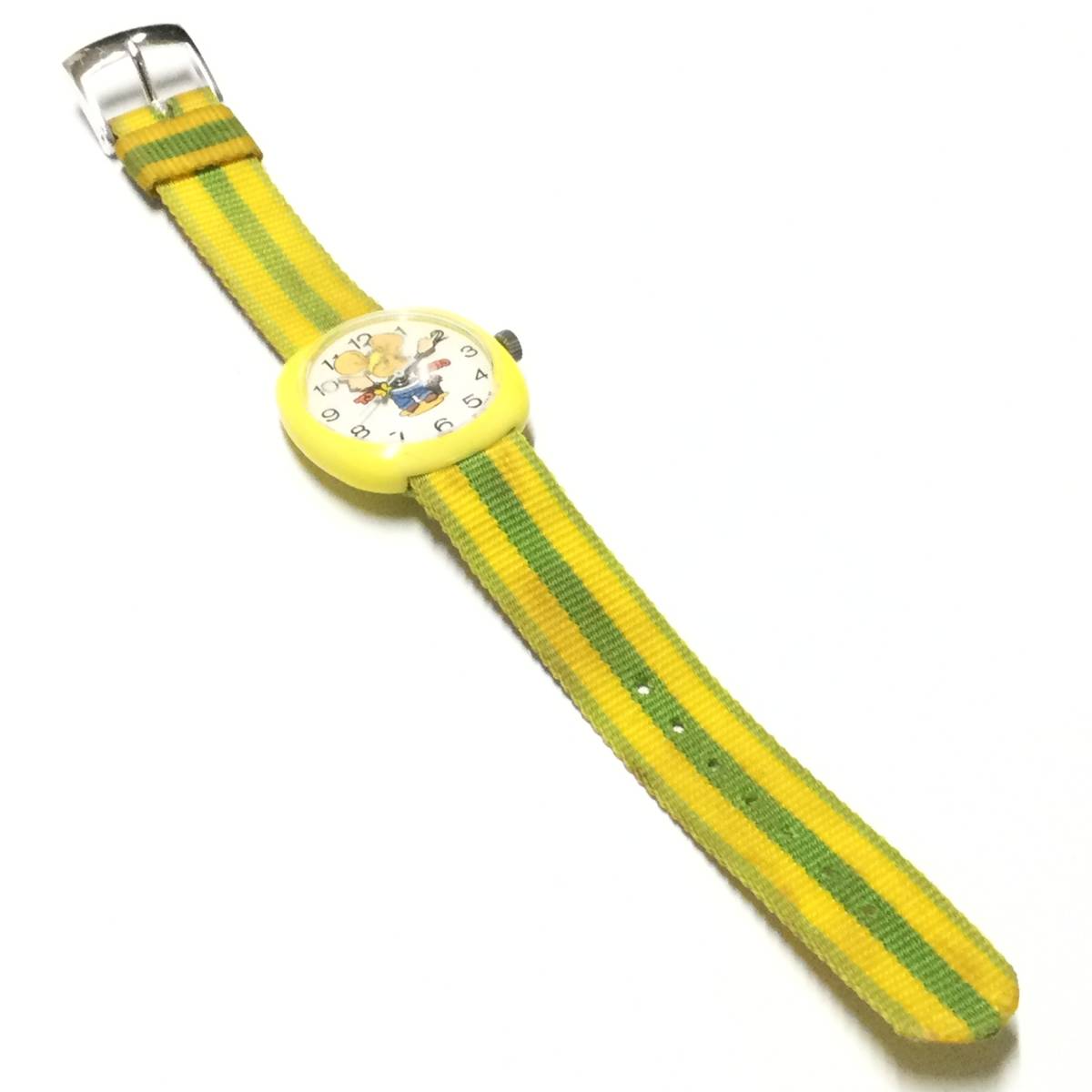 [ Showa Retro * rare Vintage ] that time thing Citizen hand winding Topo Gigio wristwatch junk 