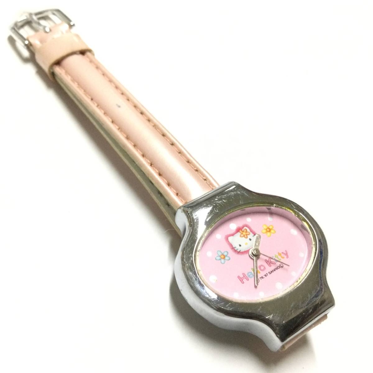 【中古品、電池交換済！】1997年製 サンリオ ハローキティ 腕時計
