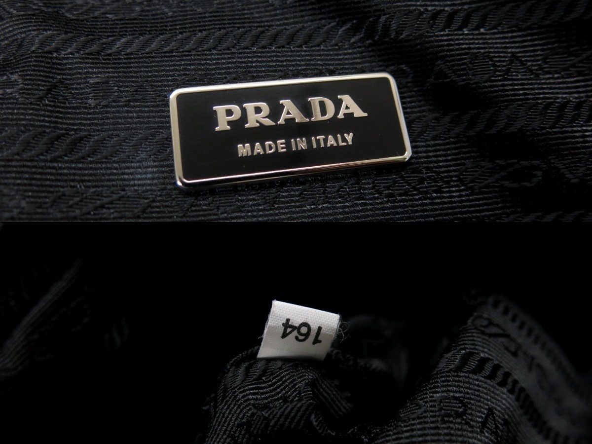 ●超美品●PRADA プラダ●ポコノ ナイロン カーフ レザー 本革●ウエスト バッグ●黒 ブラック SV金具●イタリア製●斜め掛け●Js27350