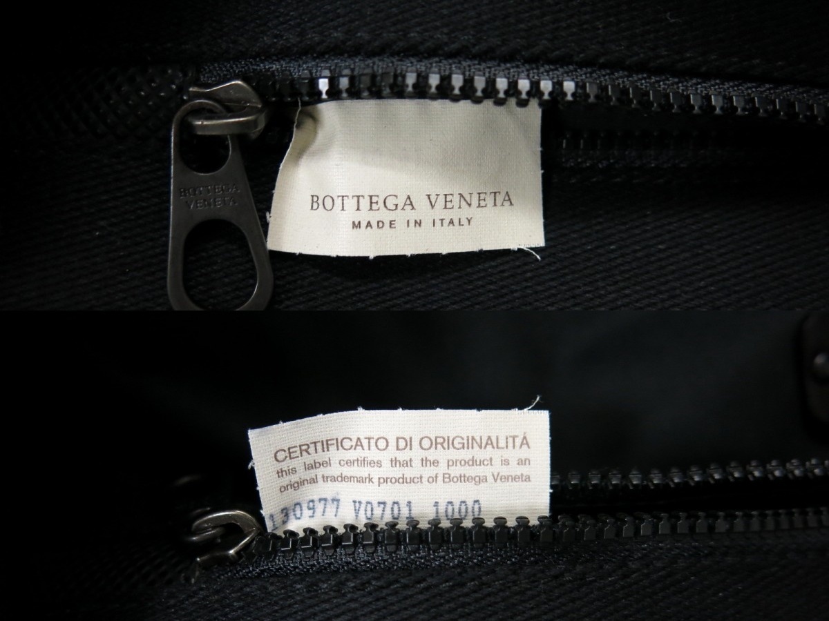 ●超美品●BOTTEGA VENETA ボッテガ ヴェネタ●メンズ●マルコポーロ●PVC レザー 本革●トート バッグ●黒●A3 収納 かばん●Js27353