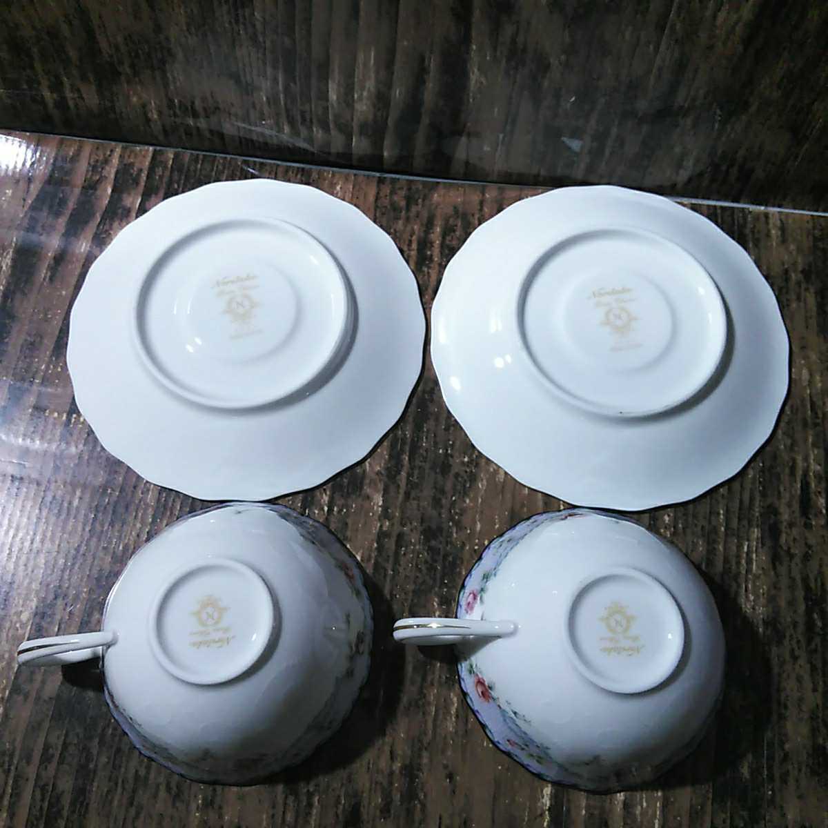 ノリタケ「ローズスティッチ カップ&ソーサー 2客」Noritake ノリタケ「ローズスティッチ カップ&ソーサー 2客」Noritake