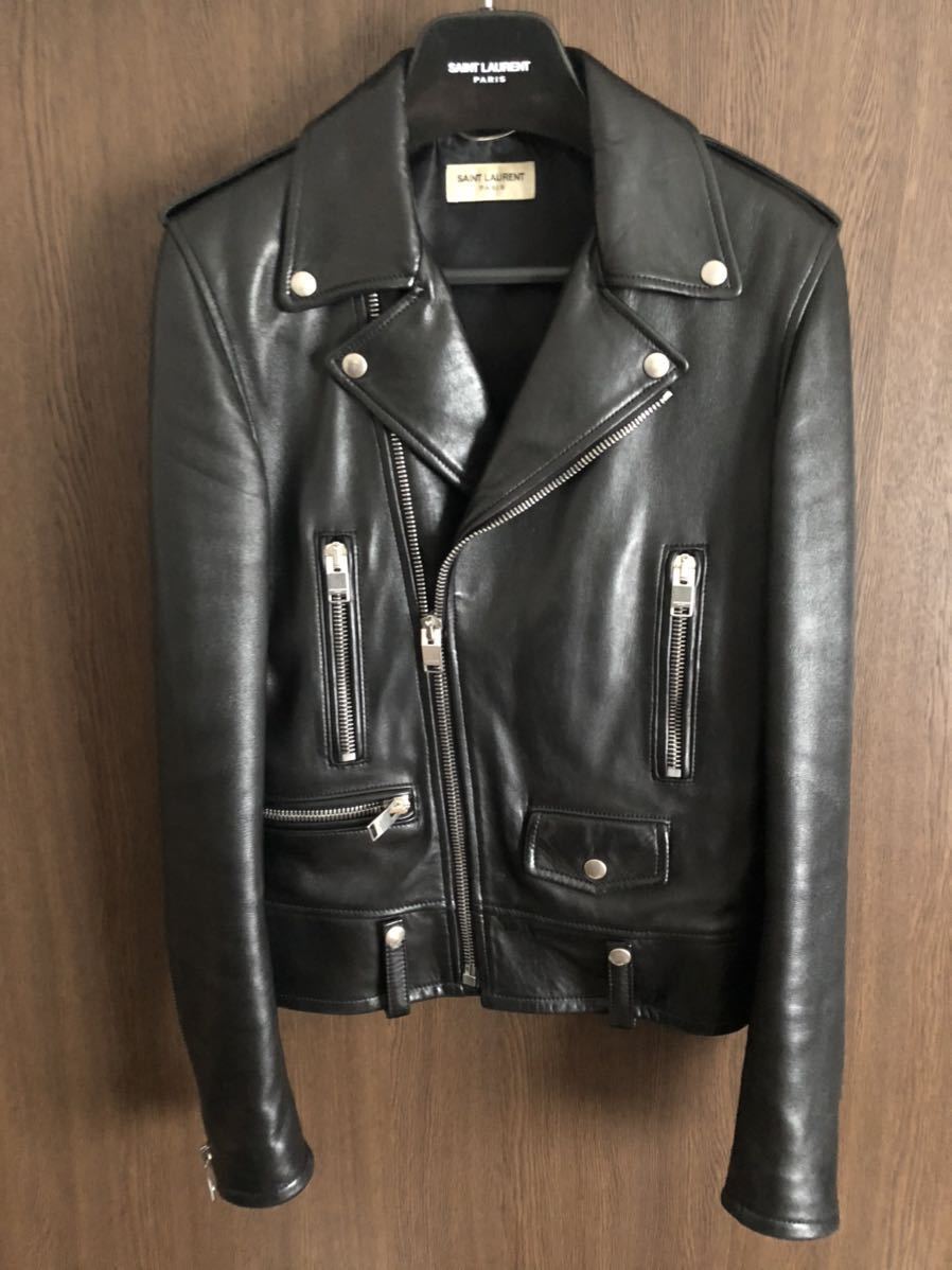初期 13ss サンローランパリ L01ライダースレザージャケット 初期 13ss サンローランパリ L01ライダースレザージャケット