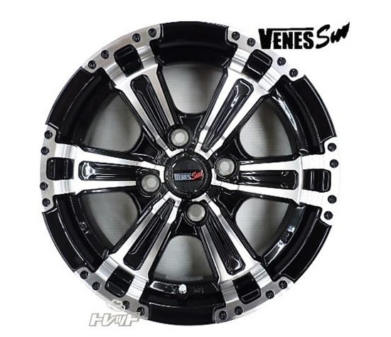新品ホイール単品4本SET ヴェネス VENES SUV 5.0J+45 4H-100 軽自動車