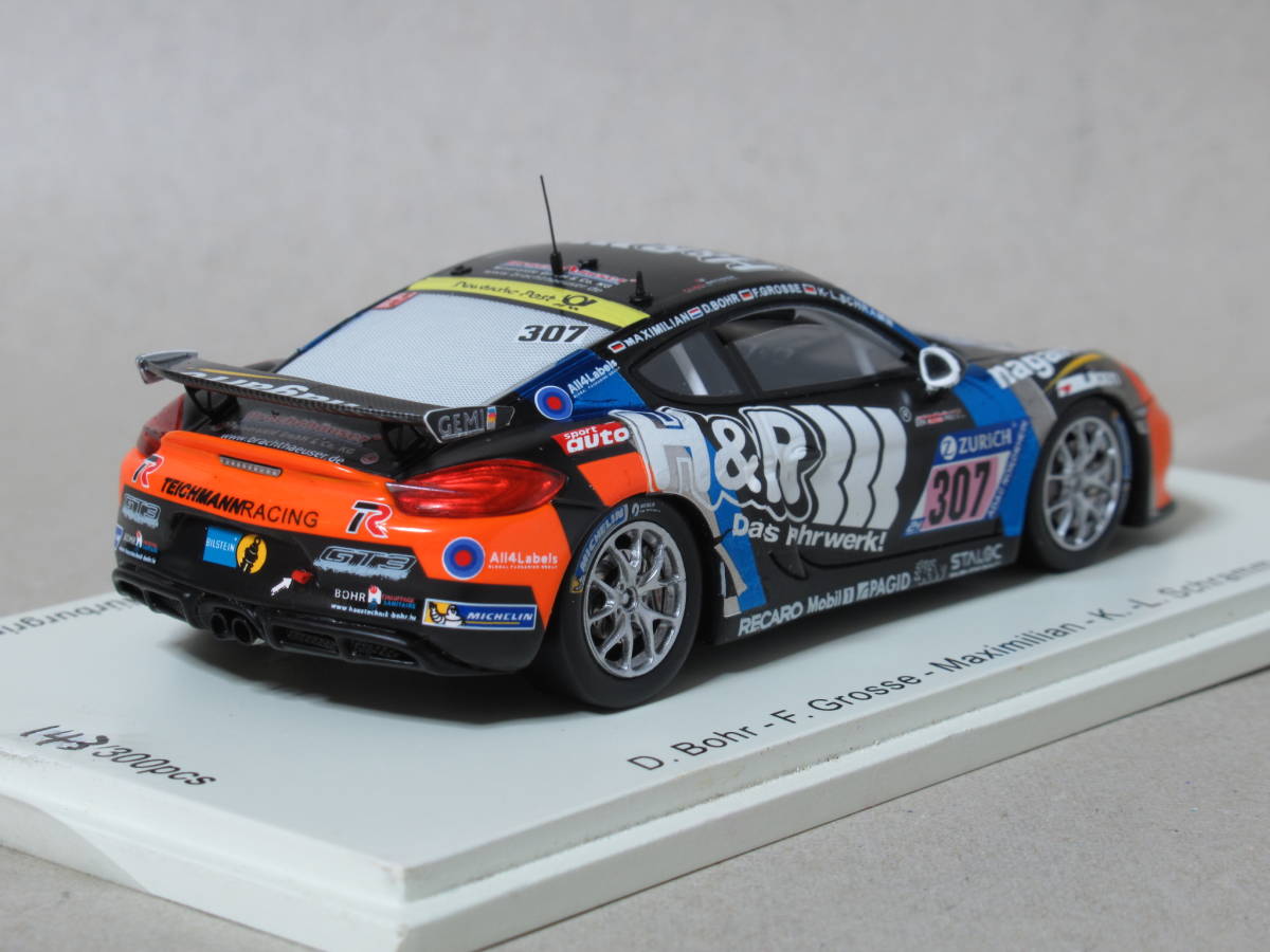 1/43 ポルシェ ケイマン 981 GT4 CS Teichmannレーシング #307 ニュルブルクリンク24時間 2017_画像2